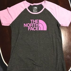 Purple and dark grey shirt